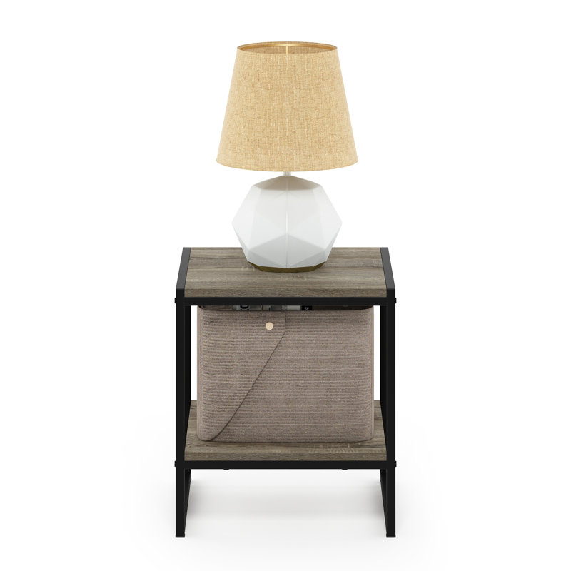 Table de bout du chariot Schkyra, Gris chêne français