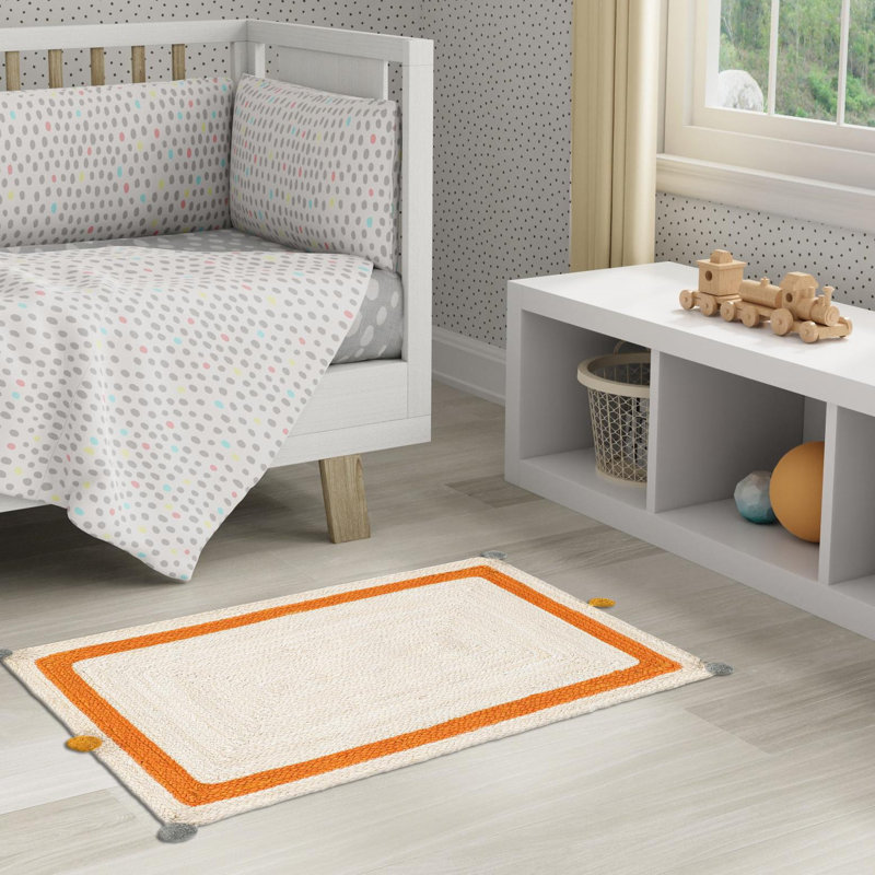 Tapis pour enfants en jute tressé, Rectangle 2' x 3'1"