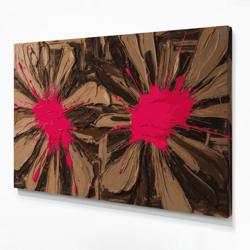 Neo Expressionism 75 Black Canvas Wall Art, 12" H x 18" W