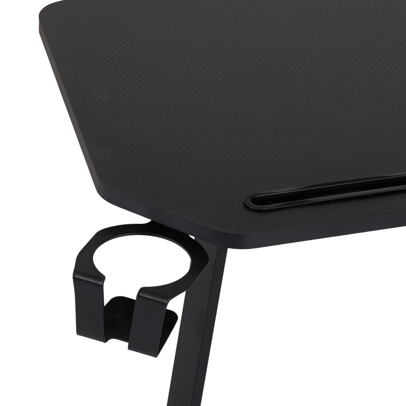 Game table with bookshelf and accessory shelf