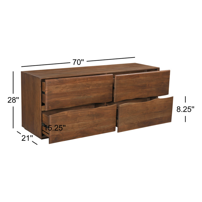 Watson 4 - Drawer Solid Wood Dresser