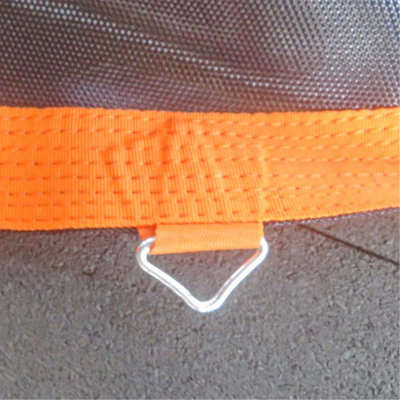 Soozier Trampoline Replacement Mat, Fits 12' Trampoline With 72 V-Hooks & 5.5" Springs, Trampoline Mat With 8 Rows Of Stitching & Spring Pull Tool (Spring & Frame Not Included), Orange