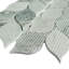 Natural 12.41 in. x 12.01 in. Arabesque Polished Marble Mosaic Tile
