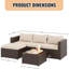 4 - Person Outdoor Seating Group With Ottoman-626507285-626507291