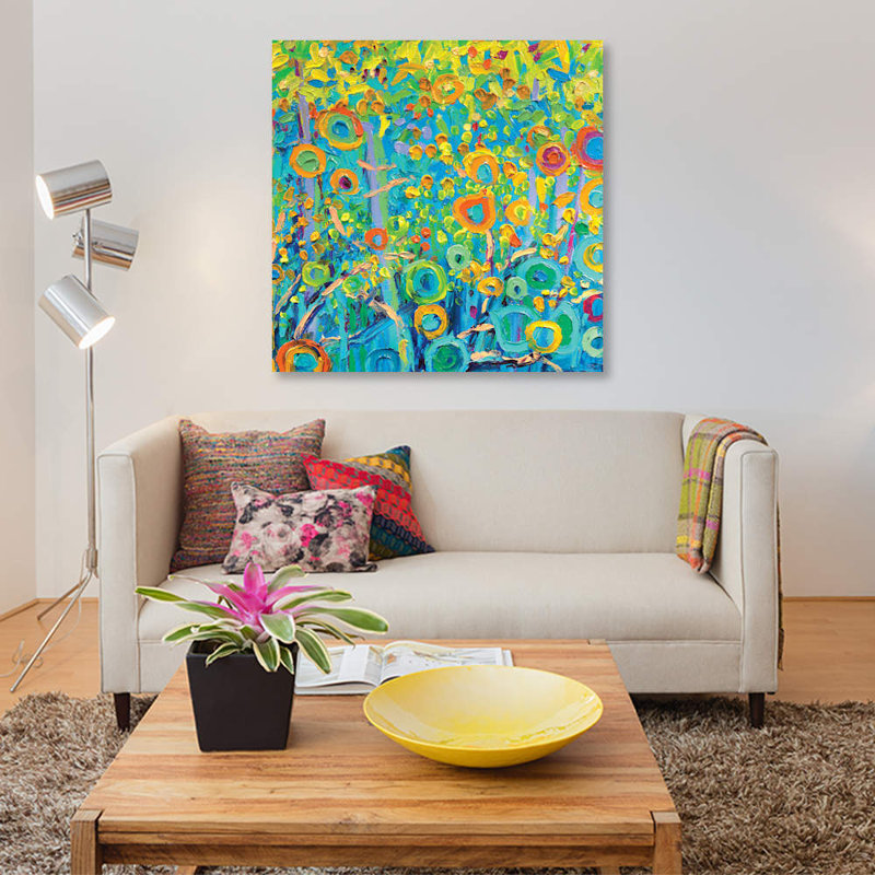 « gm 056 » par iris scott abstracts, impression sur toile, H 12 po x l 12 po x P 1,5 po, Toile tendue, Pas de tapis