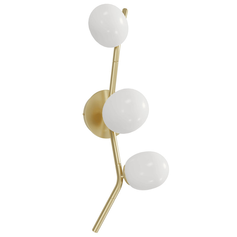1 - Light Armed Sconce, White