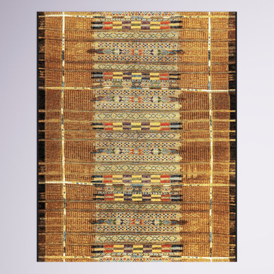 Augustus Machine Woven Striped Area Rug