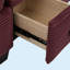 Canapé en velours côtelé L-Type avec design segmenté 4 places, porte-gobelet, port USB, boîte de rangement, console mobile et repose-pieds-446321013