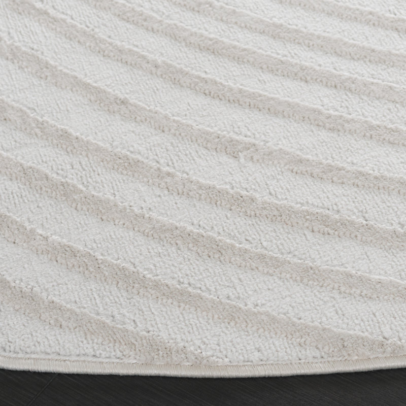 Jhena Performance Abstract Rug, Round 6'7"