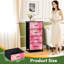 Commode à 4 tiroirs avec rangement à 4 tiroirs verticales rose pâle Millennial