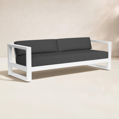 Camela Outdoor Patio Sofa with Sunbrella Cushions