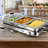 MegaChef 3-in-1 Buffet Server and Warming Tray with Triple 3.7 Quart Trays and 8.5 Quart Baking Pan