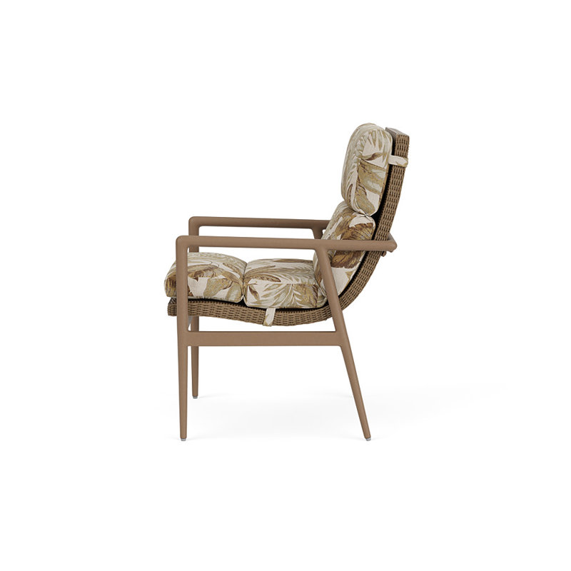 Cascade Outdoor Dining Armchair, Botanic Willow, Fawn
