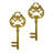 Small Gold Keys Statue