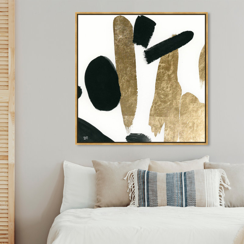 « big gold », reproduction d’impression sur toile enroulée, H 40 po x l 40 po, Cadre doré