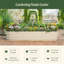 Lit de jardin surélevé modulaire en métal 17 po 9 po de hauteur 17 po-1971953556-1912236739