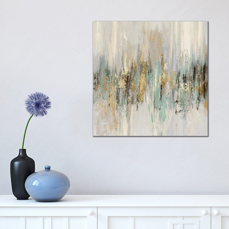 Dripping Gold II by Tom Reeves - Wrapped Canvas Giclee Art Print, 45.72cm H x 45.72cm W x 1.91cm D