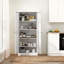 61 armoires de cuisine 61 en métal blanc avec tablettes robustes de 110 lb