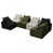 Beige / noir / vert est en rupture de stock