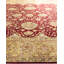 Tapis unique noué à la main Ceja - rouge, 9 pi 0 po x 12 pi 0 po Ceja