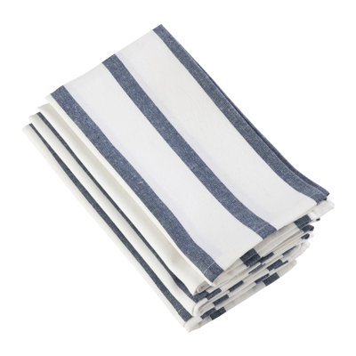 Serviette en coton 72 po rayée Balceta