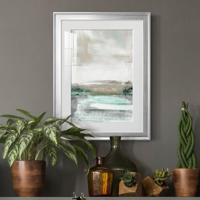Summer Teal I - peinture sur toile encadrée