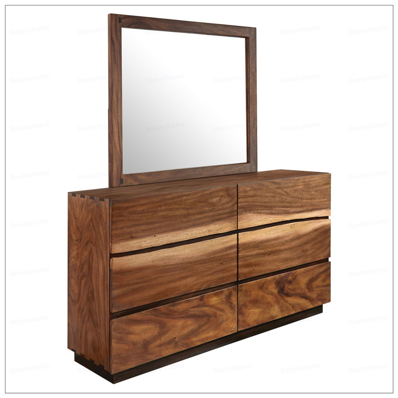 Commode 6 tiroirs avec miroir