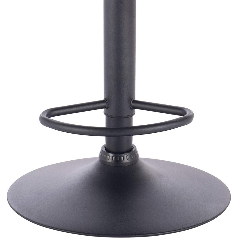 Haymark Swivel Upholstered Adjustable Height Counter Stool with Metal Frame, Anthracite