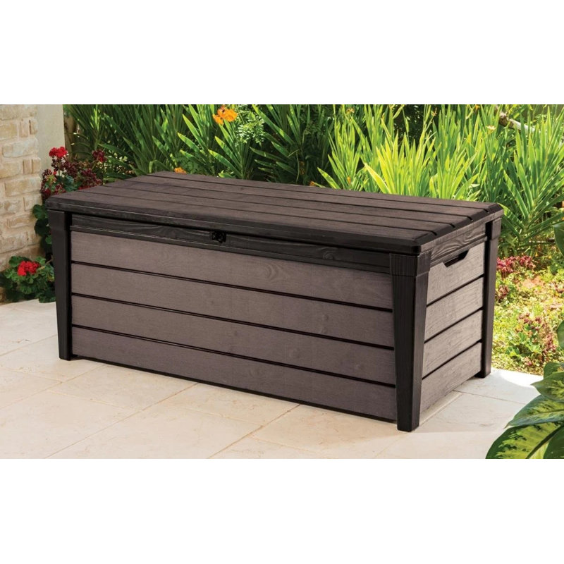 Keter Brushwood 454L Storage Box- Brown, Brown