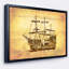 Bateau brun ancien en mouvement - impression-26695276-34273189