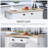 47" Fluted-Style Wooden Kitchen Island, Kitchen Countertop Storage Cabinet With Drop Leaf, Drawer, Open Shelves, Storage