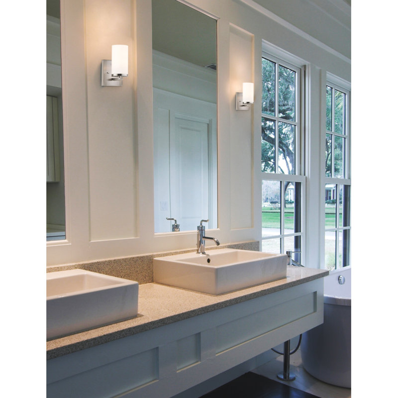 Grajeda Dimmable Bath Sconce, Satin Nickel