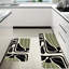 Ensemble de 2 tapis de cuisine géométriques