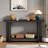 Vintage Console Table With T-leg Design And 2-tier Structure-678157225