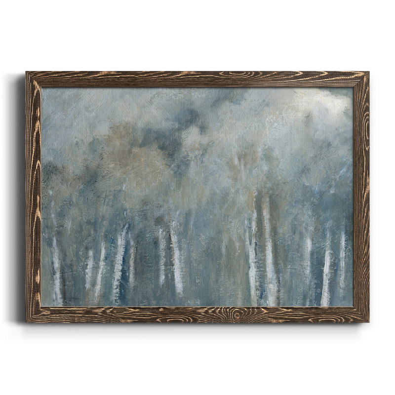 Birch Solitude - Peinture sur toile encadrée, Noyer, H 31 po x l 44 po x P 1 po