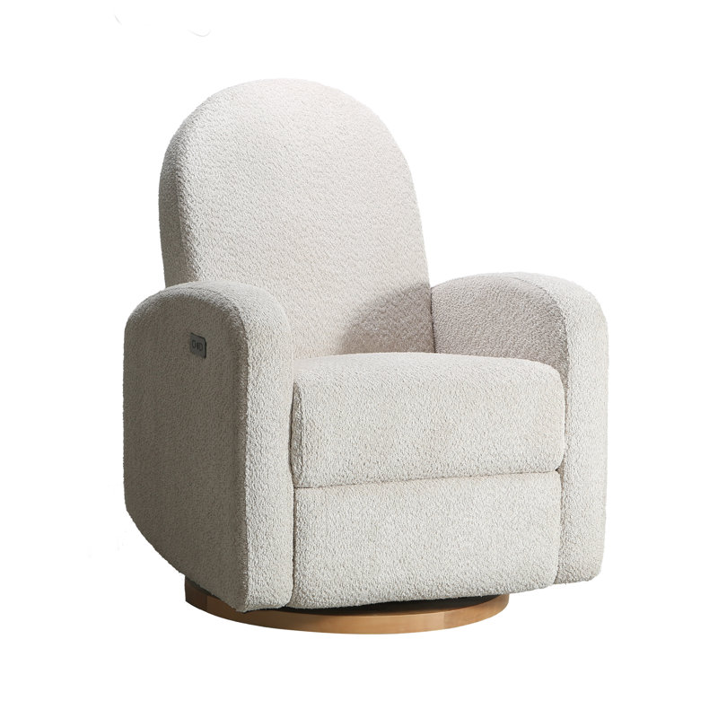 Bea Swivel Glider Recliner in Vanilla, Sand