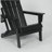 31.5'' Faux Wood Grain Composite Folding Adirondack Chair - With Double Cup Holders-2109373900