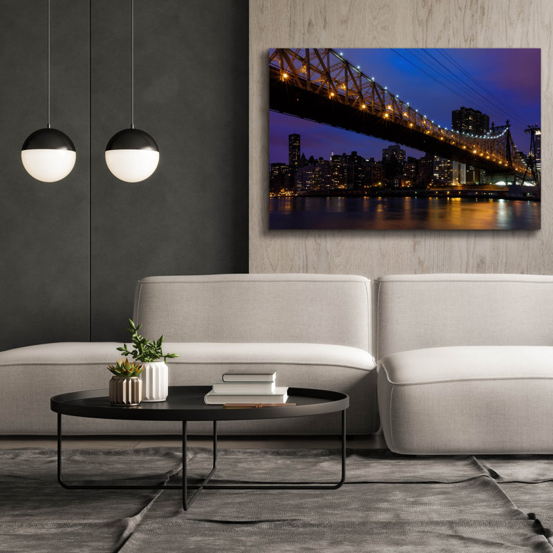 Toile épique «Queensboro Bridge» par Rick Berk, 60 po x 40 po