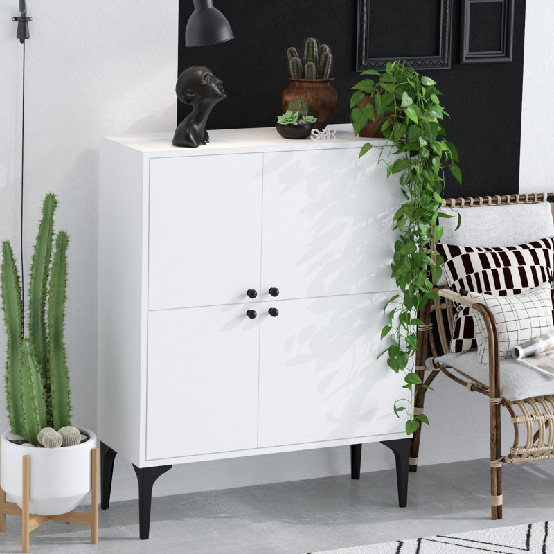 Afiq 90cm Console Table, White