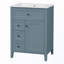Meuble-lavabo avec lavabo, trois tiroirs et tablette réglable-1960028365-1947870425