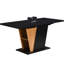 Table extensible 60,43 pouces moderne en bois avec rangement. Base en métal, plateau de table réglable pour le bureau et la maison. Fabrication, différentes occasions