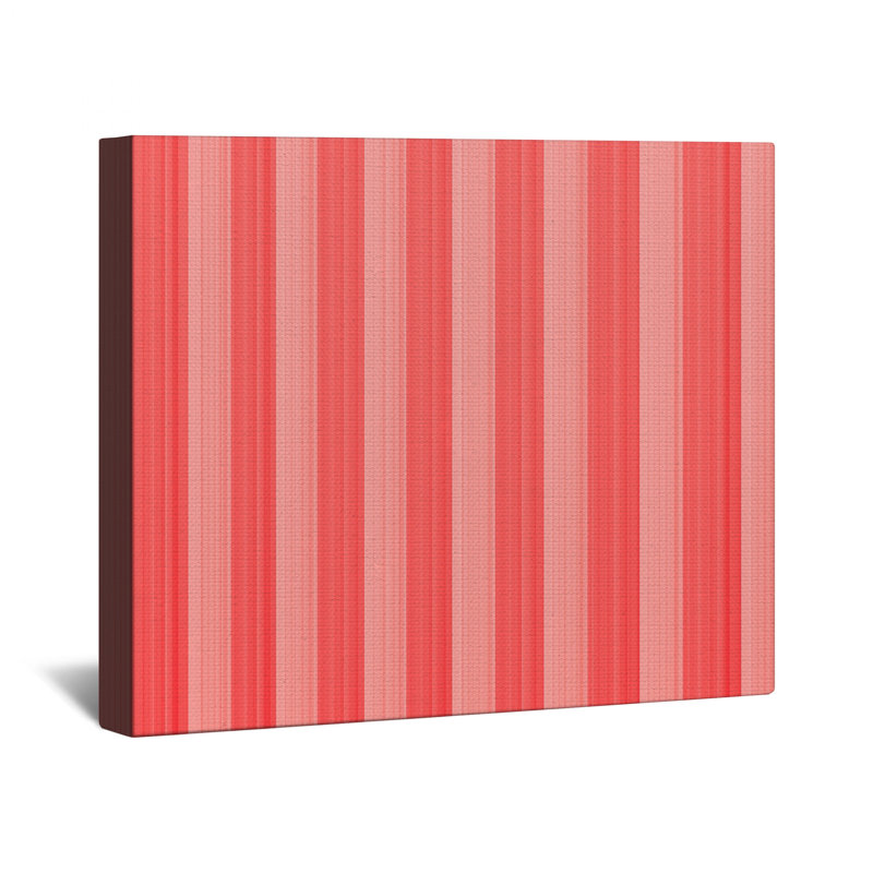 Red Vertical Stripes Canvas  Gallery Wrap in Many Sizes, 20 x 24 inches