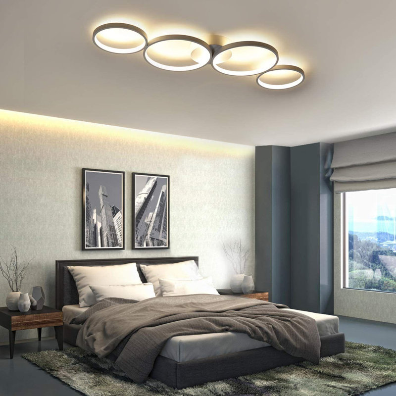 Aluminium LED Flush Mount, White