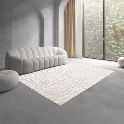 Marcenia Hand Tufted Ivory Rug
