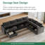 Canapé modulaire en U Tremee-1703681834