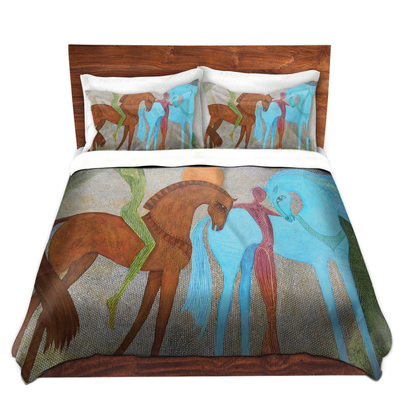  Housses de couette en microfibre Jennifer Baird Companions, Lit simple
