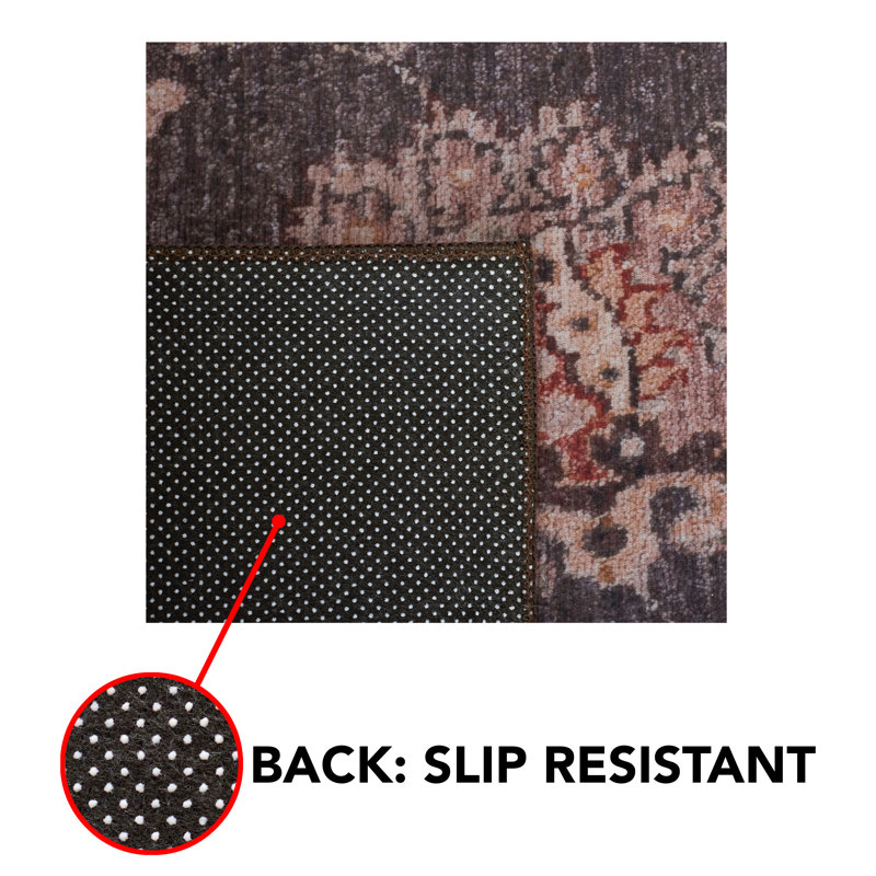 Tucson Performance Machine Washable Oriental Rug, Square 6'