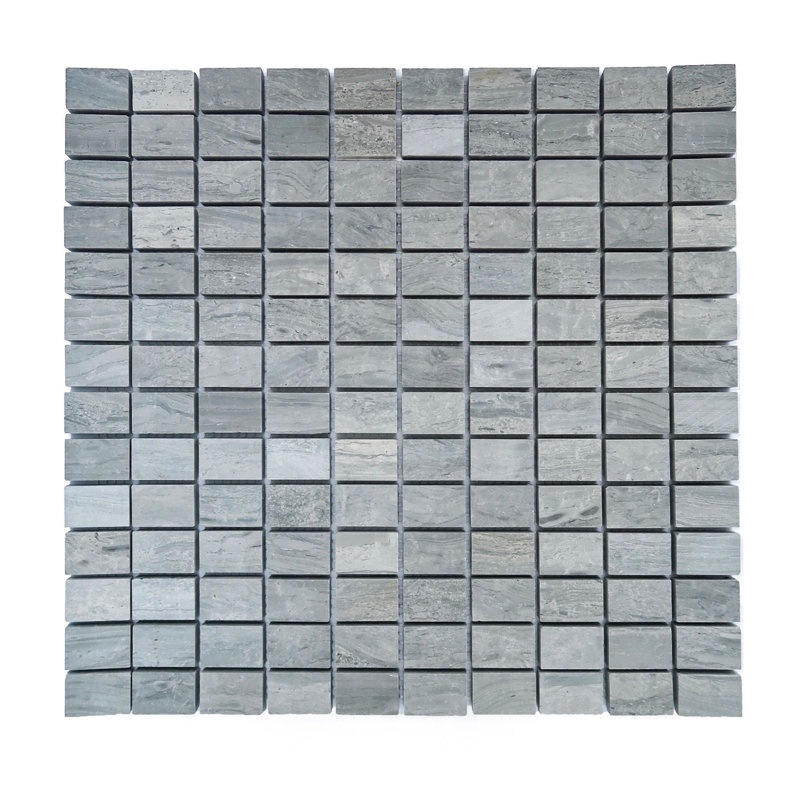 Blue Oak Marble Grid Mosaic