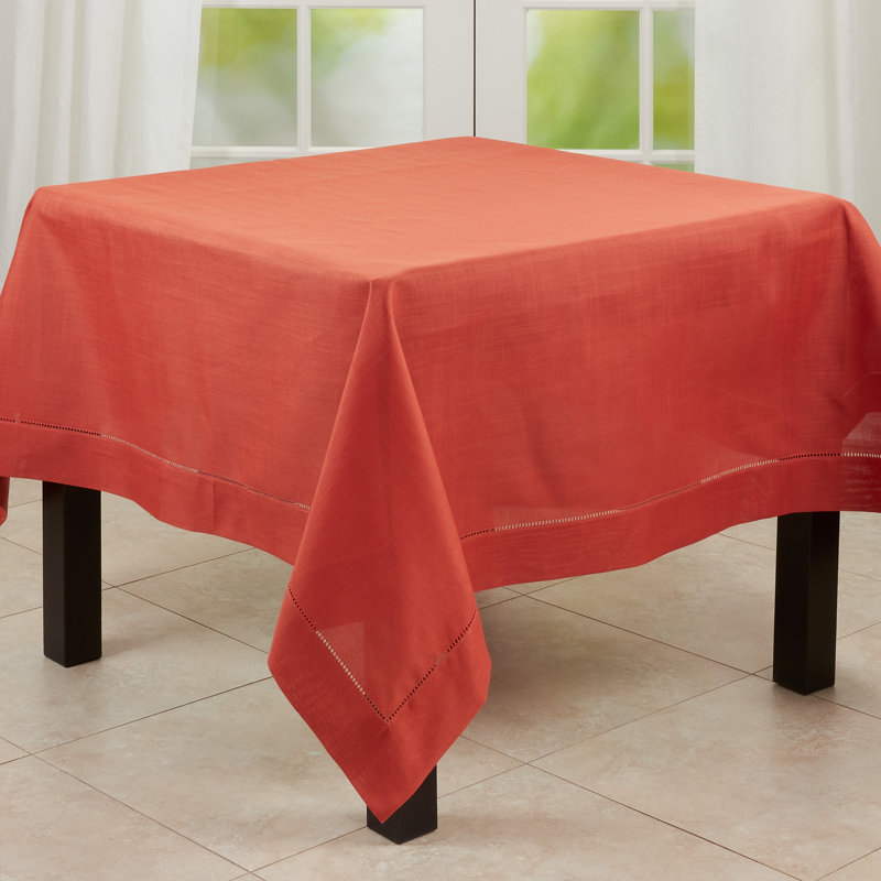 Polyester Tablecloth, Terracotta, 72" L x 72" W