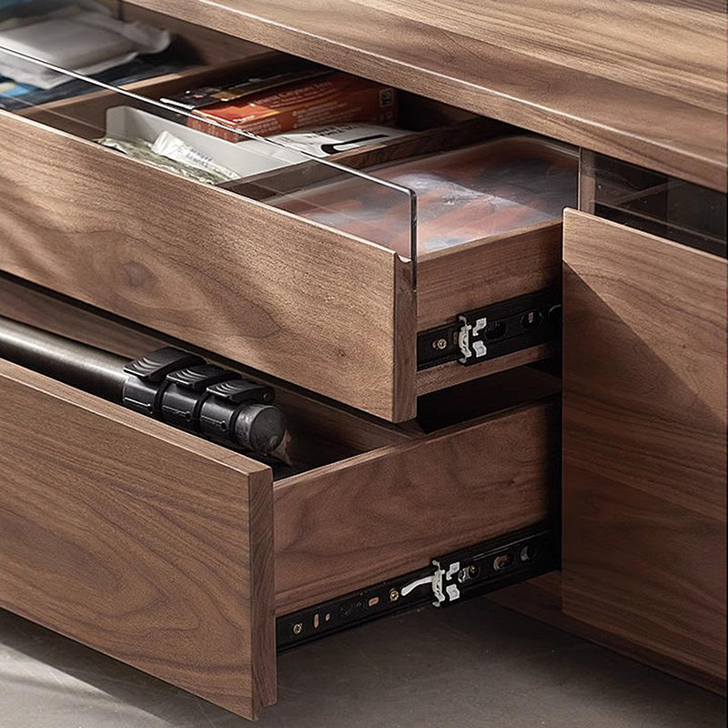 Console de télévision en bois avec rangement Minimalist, H 15,75 po x L 15,75 po x l 82,68 po